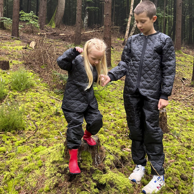 Termojakke med rib Børn