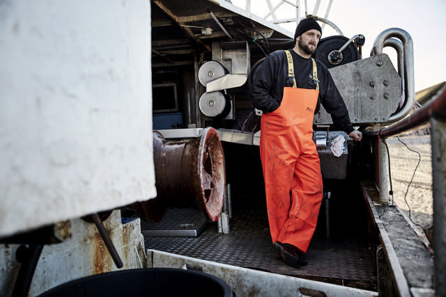 Nordic Fishing overall med høj talje