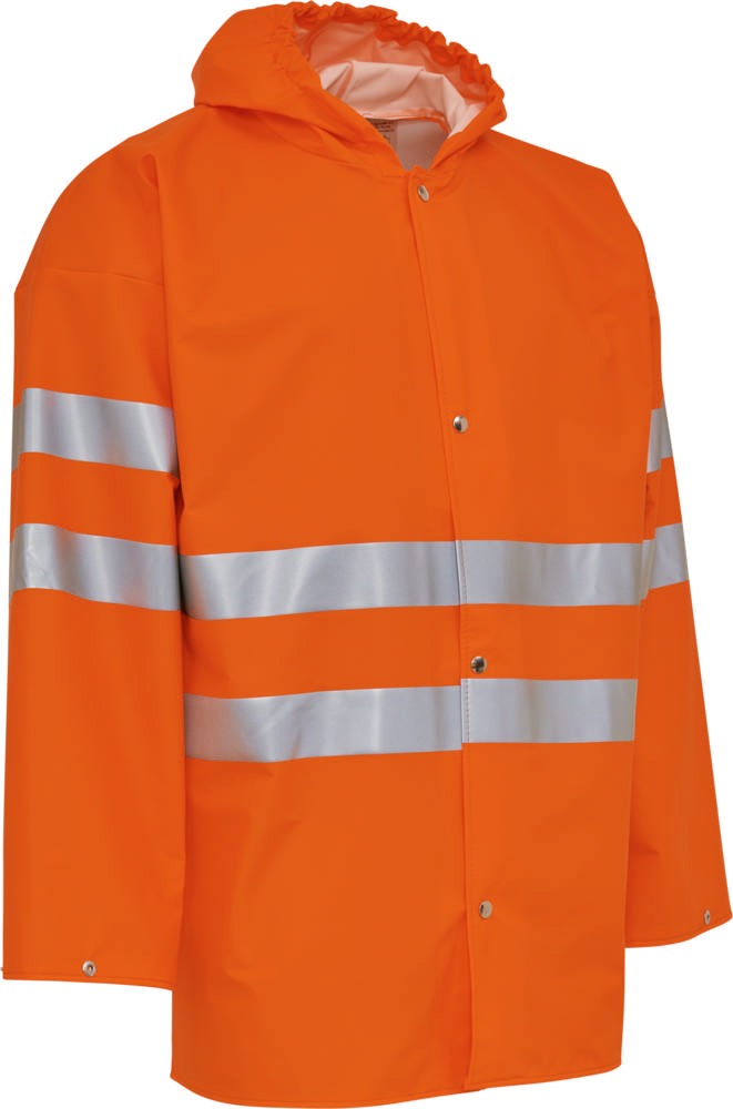 PU visible regnjakke med reflekser