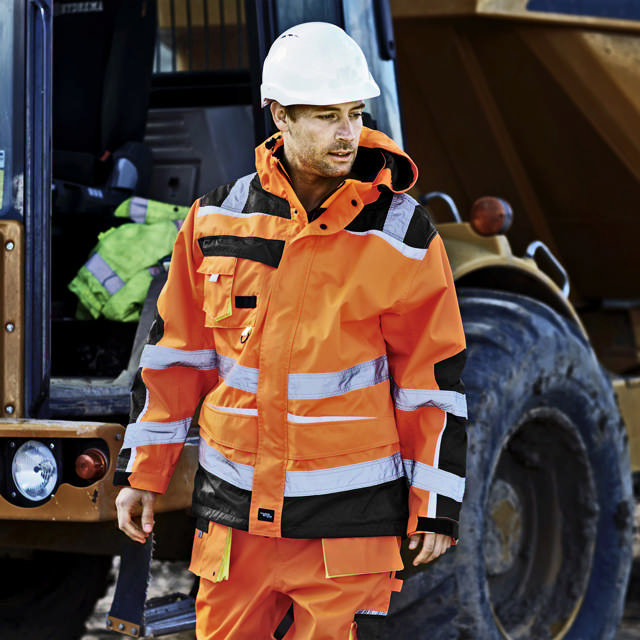 Visible Xtreme Oxford regnjakke med reflekser